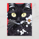 Search for red cat postcards Kitty