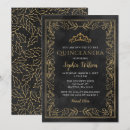 Search for black quinceanera invitations Tiara
