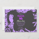 Search for mermaid sweet 16 invitations Purple