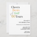 Search for golf invitations Black and white