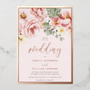 Search for pink floral border wedding invitations Botanical