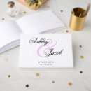 Search for purple wedding guest books Elegant