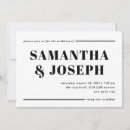 Search for bold wedding invitations Black and white