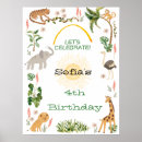 Search for jungle animal birthday posters Gender neutral