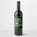 Search for funny christmas quote wine labels Red