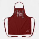 Search for red monogram aprons Cook