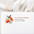 Search for spring butterfly return address labels Elegant