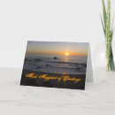 Search for beach at sunset birthday cards Sea