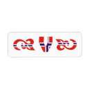 Search for norwegian return address labels Norway