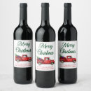 Search for merry christmas wine labels Red and green