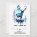 Search for deer antlers invitations Watercolor