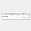 Search for adams bumper stickers Freedom