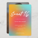 Search for colourful birthday invitations Orange