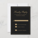 Search for black and gold rsvp cards Minimal