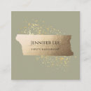 Search for olive green business cards Makeup artist