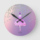 Search for pink glitter sparkly bling clocks Elegant