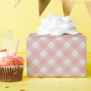 Search for pink gingham wrapping paper Rustic