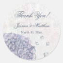 Search for hydrangeas wedding stickers Thank you