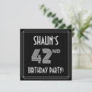 Search for 42nd birthday invitations Elegant