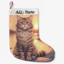 Search for grey cat christmas stockings Feline