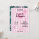 Search for tennis party invitations Pink
