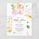 Search for watercolor bridal shower postcards Pink