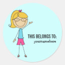 Search for girl with glasses stickers Reading