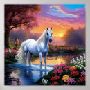Search for abstract horse art Sunset
