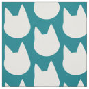 Search for cat face fabric White
