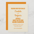Search for groovy wedding invitations Orange