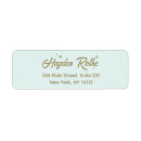Search for light blue return address labels Retro