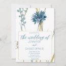 Search for light blue and gold wedding invitations Watercolor