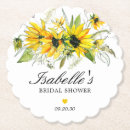 Search for sunflower coasters Watercolor