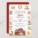 Search for farm 2nd birthday invitations Farmhouse