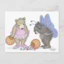 Search for or treat postcards whimsical