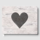 Search for wood heart guest books Trendy