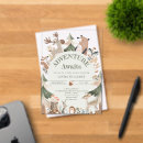 Search for adventure awaits baby shower invitations Woodland