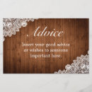 Search for rustic wedding advice cards Bridal shower