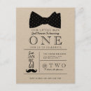 Search for bow tie 1st birthday invitations First