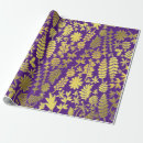 Search for purple gold christmas wrapping paper Vintage