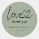 Search for sage green thank you stickers Calligraphy