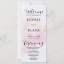 Search for white and gold wedding programs Watercolor