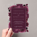 Search for burgundy and silver wedding invitations Minimalist