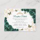 Search for emerald glitter invitations Floral