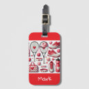 Search for tennis luggage tags Heart