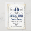 Search for retro 40th birthday invitations Cheers to 40 years