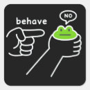 Search for behave stickers Funny frog