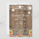 Search for sunflower couples shower invitations Barn wood