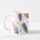 Search for hand drawn feathers mugs Seamless