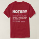 Search for notary tshirts Profession